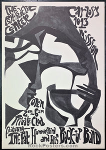 AUCTION - Psychedelic - Psychedelic Center 1966 Poster - Carlo's Private Club - Condition - Near Mint Minus
