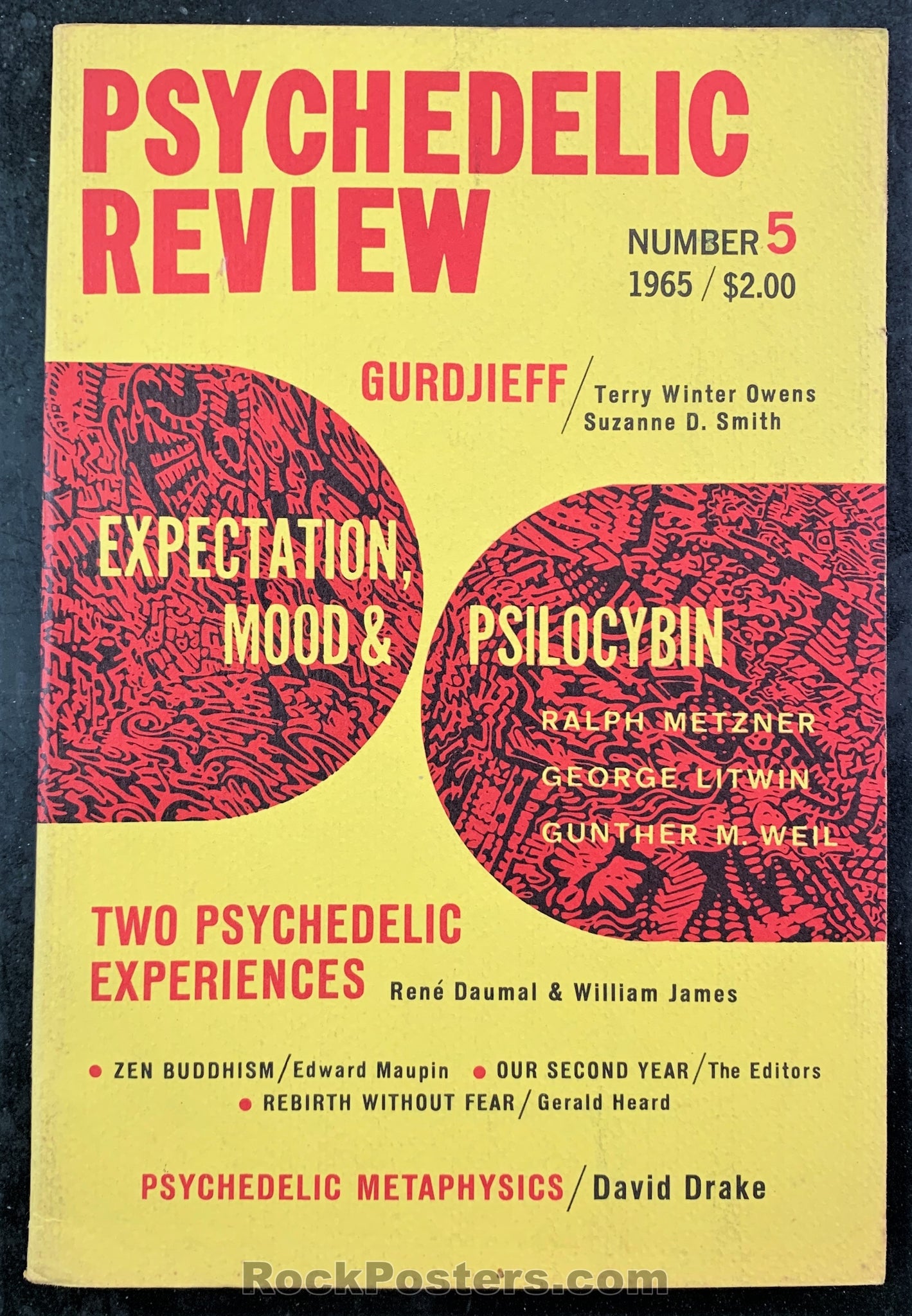 AUCTION - The Psychedelic Review #5 - Mushrooms Zen Buddhism - 1965 Journal - Near Mint Minus