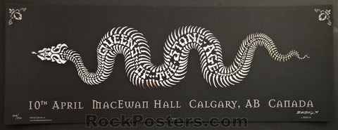 AUCTION - Emek - QOTSA Calgary '05 - Black 1st Edition Silkscreen - Mint