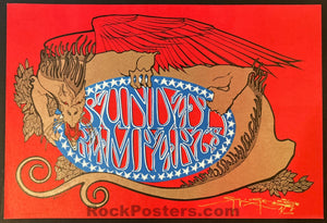 AUCTION - Sunday Ramparts - Stanley Mouse Signed - 1967 Original Poster - San Francisco - Near Mint
