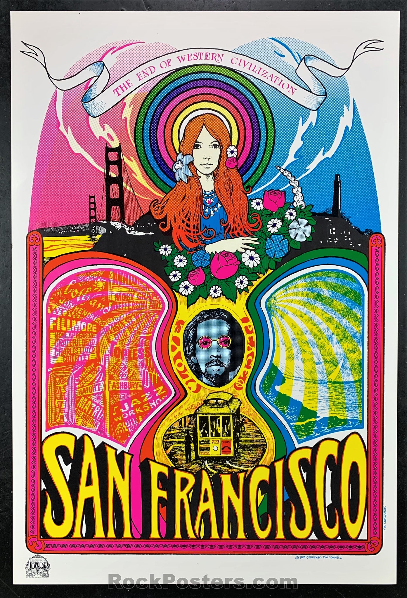 AUCTION -  San Francisco - 1967 Psychedelic - Head Shop Poster - Near Mint