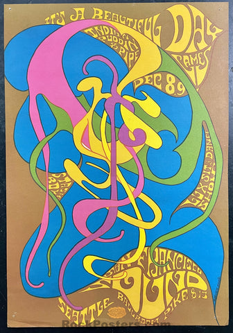 AUCTION - San Francisco Sound -  It's A Beautiful Day  - 1967 Poster - Seattle - Excellent