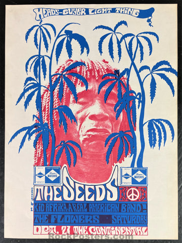 AUCTION - The Seeds - 1967 Poster - Continental Ballroom - Near Mint