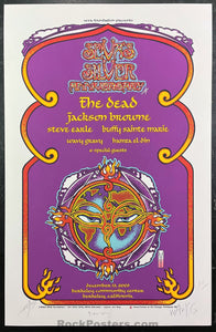 AUCTION - SEVA Silver Anniversary - Alton Kelley Wavy Gravy Signed - 2003 Poster - Near Mint