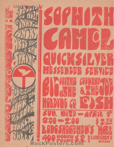 AUCTION - Grateful Dead - Longshoremen's Hall Two-Sided Benefit 1967 Handbill - Near Mint Minus
