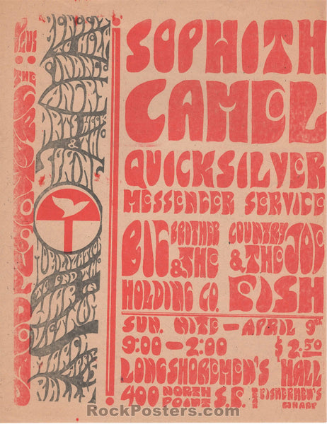 AUCTION - Grateful Dead - Longshoremen's Hall Two-Sided Benefit 1967 Handbill - Near Mint Minus