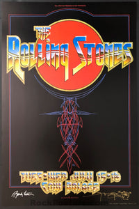 AUCTION  - AOR 4.41 - Rolling Stones - 1975 Poster - Mouse/Tuten Signed - San Francisco - Near Mint