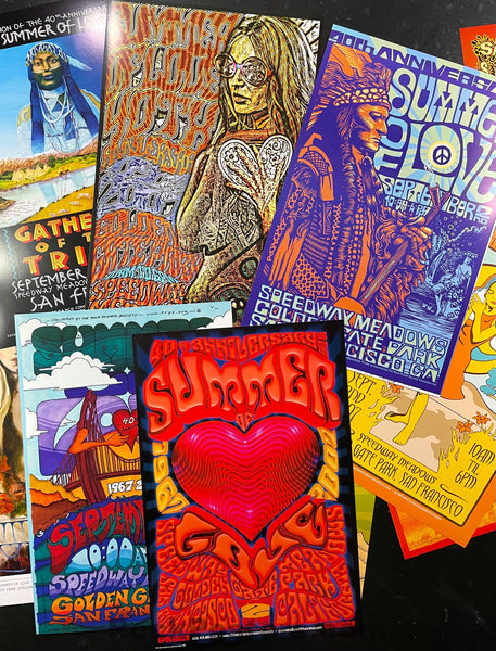 AUCTION - Summer of Love - 40th Anniversary - 2007 Complete 29 Piece Poster Set - Near Mint/Mint