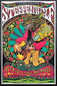 AUCTION - Steppenwolf - Houston 1969 Poster - Near Mint