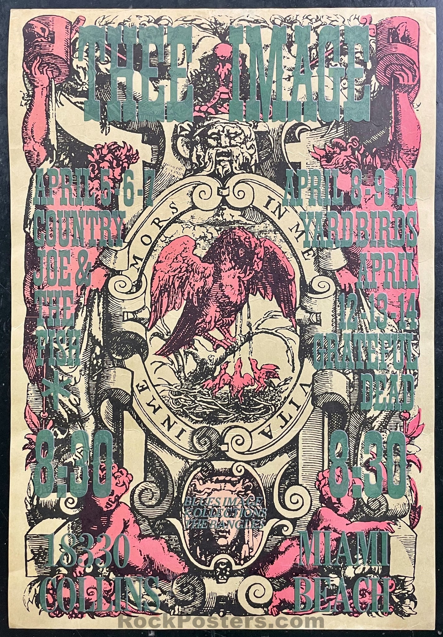 AUCTION - Grateful Dead - 1968 Poster - Miami Florida - Excellent