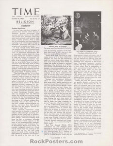 AUCTION - Instant Mysticism - TIME Magazine - 1963 Handbill  - Near Mint