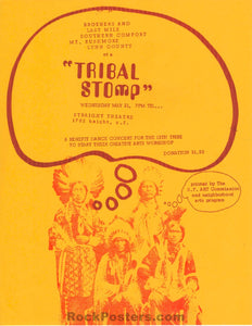 AUCTION - Benefit Tribal Stomp - 1969 Handbill - Straight Theater - Near Mint