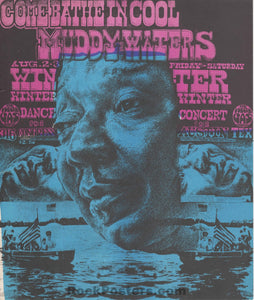 AUCTION - AOR- 3.121 - Muddy Waters - 1968 Handbill - Vulcan Gas - Near Mint Minus