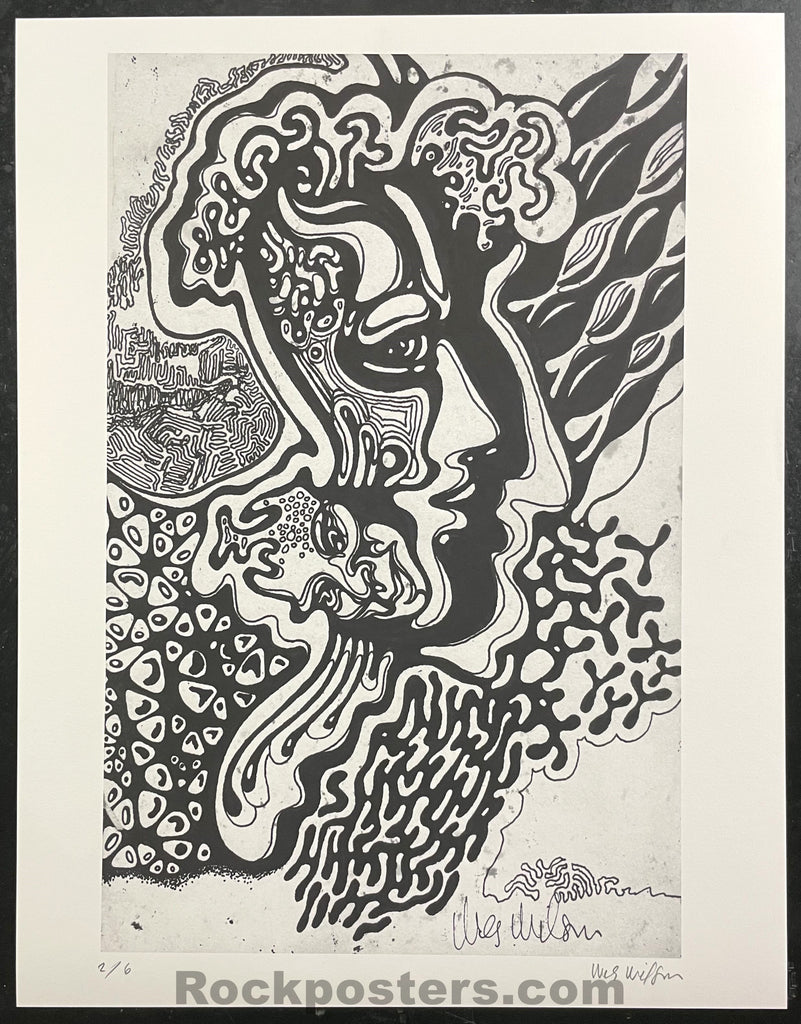 Wilson Drawing AUCTION - Wes Wilson Art - Hand Signed 2/6 - Limited Edition Print - N ...