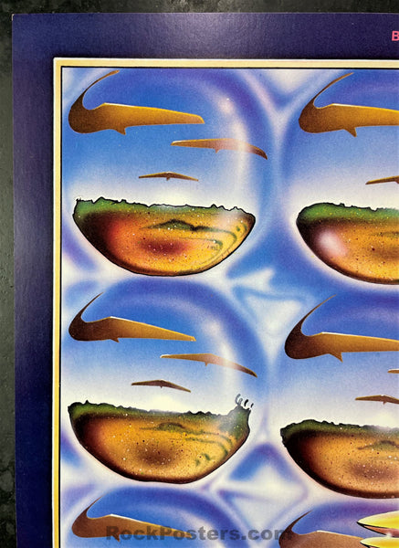 AUCTION - BGP - Paul McCartney & Wings - 1976 Poster - Alton Kelley Double Signed - Cow Palace - Excellent