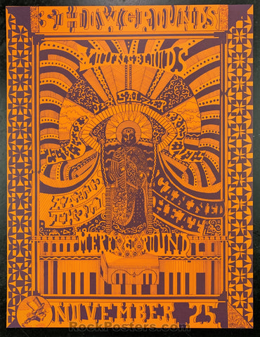 AUCTION - AOR 3.47 - Youngbloods Canned Heat - 1967 Poster - Earl Warren Showgrounds - Near Mint Minus
