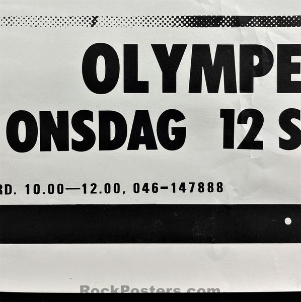 AUCTION - Frank Zappa - 1984 Poster - Olympen Lund Sweden - Very Good