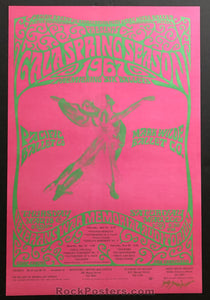 AUCTION - Psychedelic Pacific Ballet - San Francisco 1967 - Signed Original Bob Schnepf Poster - Condition - Mint